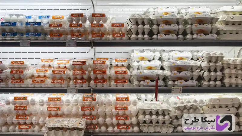 هزینه بسته بندی تخم مرغ